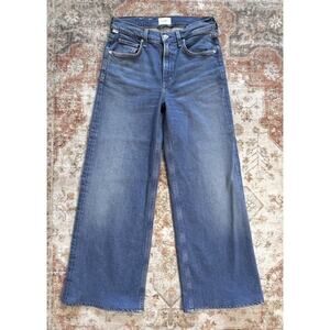 Citizens of Humanity Loli Mid Rise Baggy Palazzo Wide Leg Denim Jeans Size 25